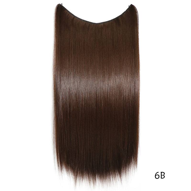 Straight dark brown hair extension, glossy finish, color 6B, FashionRay trending accessory