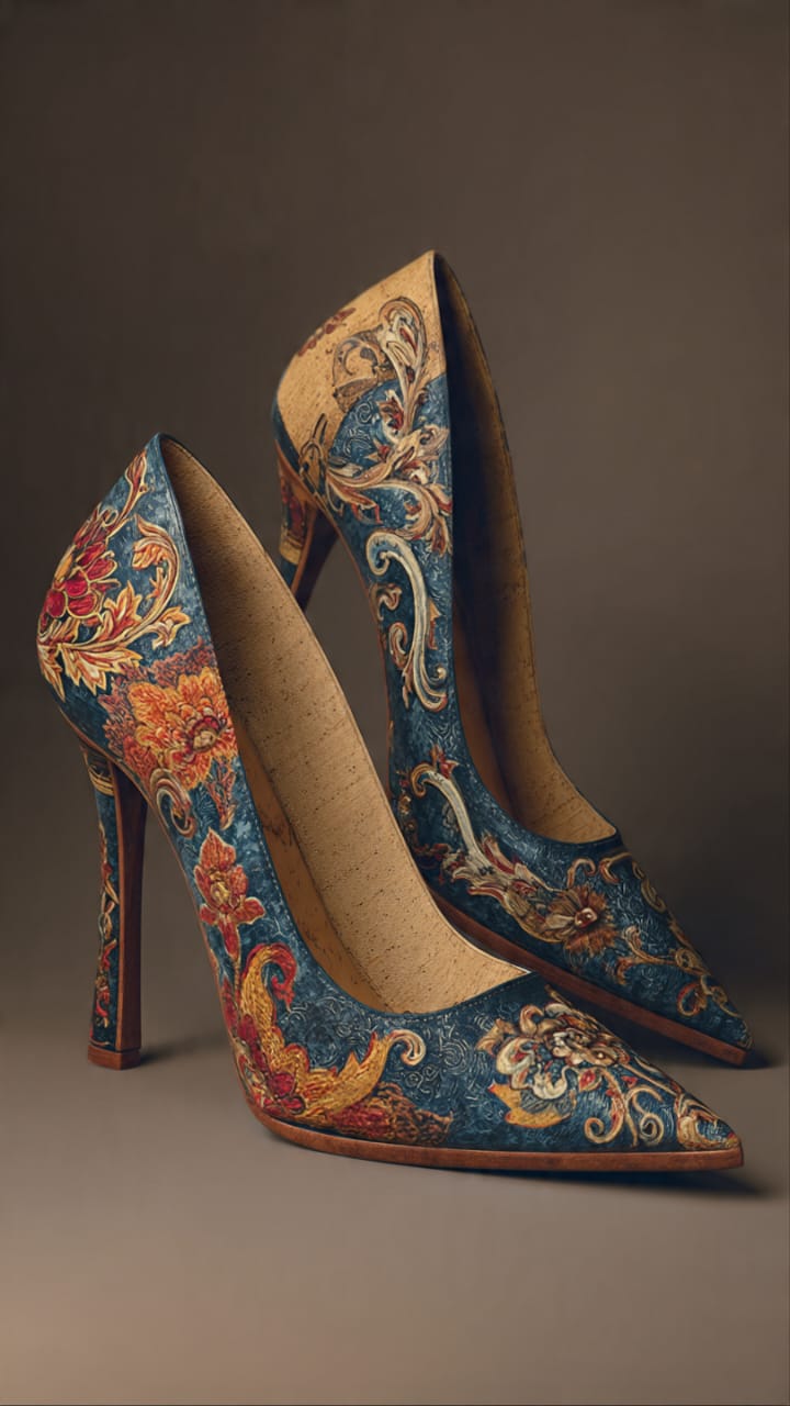 Colorful chunky boots with bold pink soles and multicolored patterned socks, FashionRay style