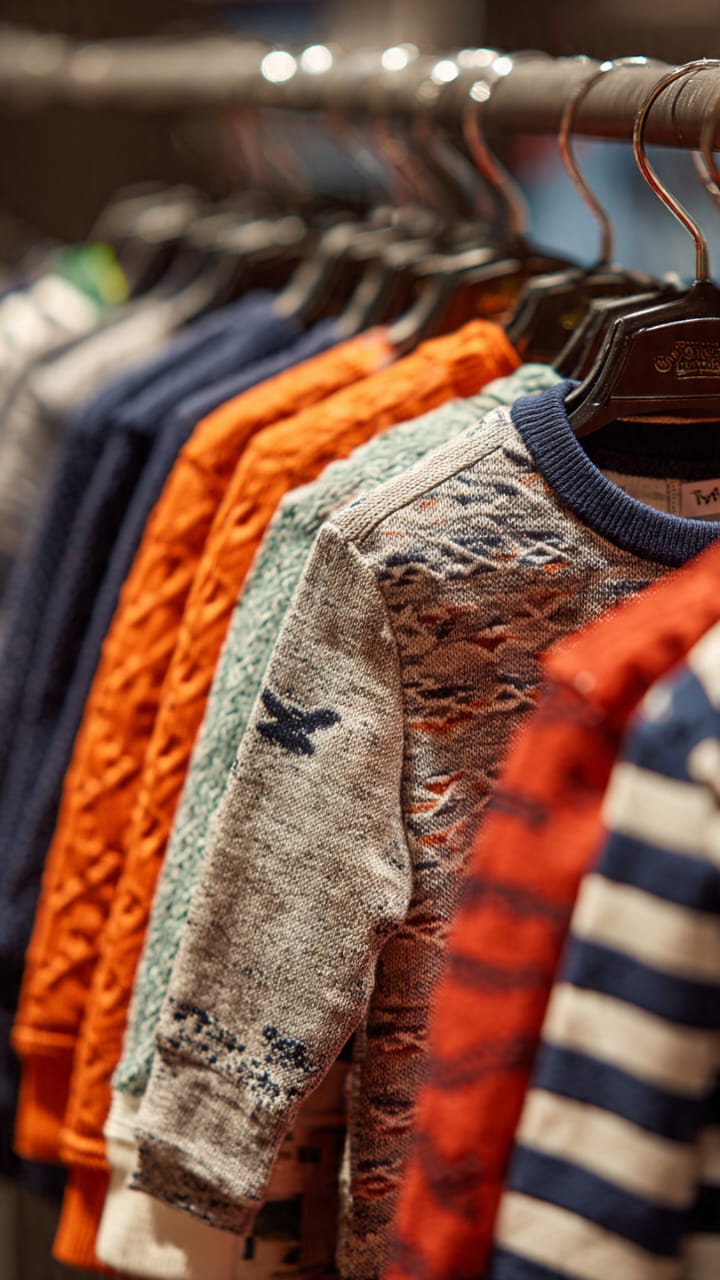Two kids in beige hoodies and jeans by a city bridge, casual FashionRay streetwear style
