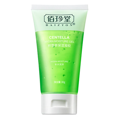 BAIZTON Centella Hydra Moisture Gel 80g green skincare tube on white background