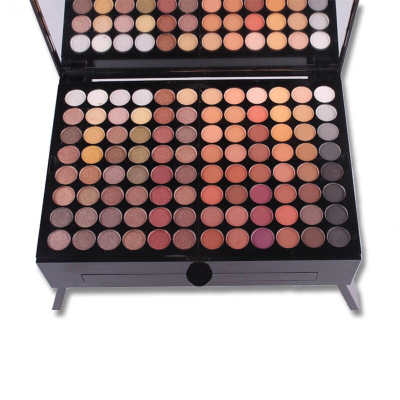 Large makeup palette with assorted eyeshadow shades, FashionRay beauty cosmetics