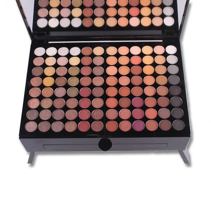 Large makeup palette with assorted eyeshadow shades, FashionRay beauty cosmetics