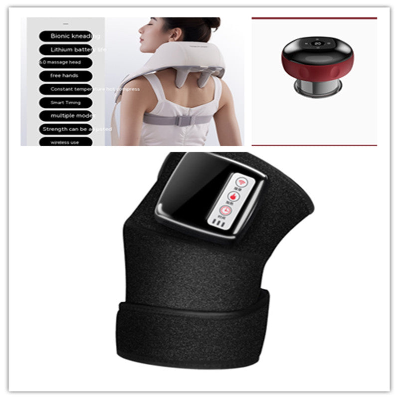 FashionRay wearable massage devices, neck massager, knee wrap, and compact massager
