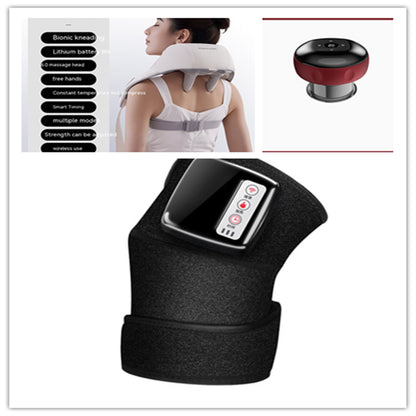 FashionRay wearable massage devices, neck massager, knee wrap, and compact massager