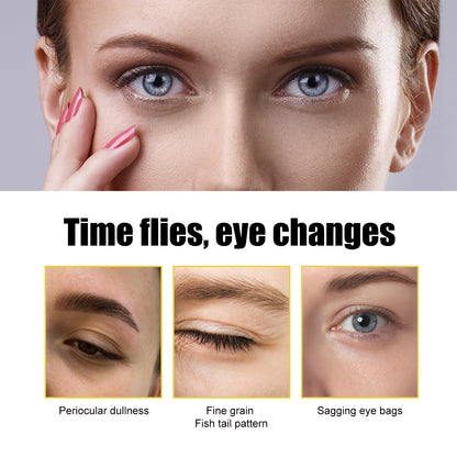 Closeup of woman's eyes highlighting changes like dullness, fine lines, and eye bags, FashionRay skincare focus