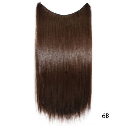 Straight dark brown hair extension, glossy finish, color 6B, FashionRay trending accessory