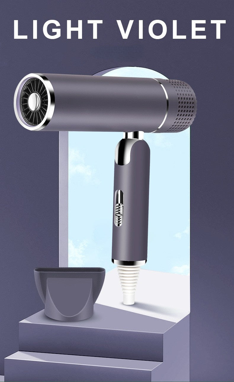 Light violet hair dryer with modern design on display, FashionRay trendy styling tool