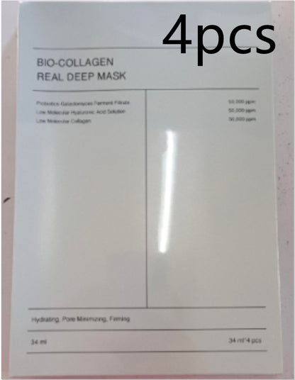 Bio-Collagen Real Deep Mask 4pcs pack, hydrating facial masks at FashionRay