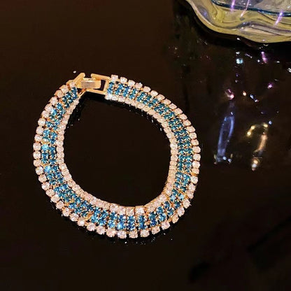Fashionable And Versatile Full Diamond High-end Bracelet For Women