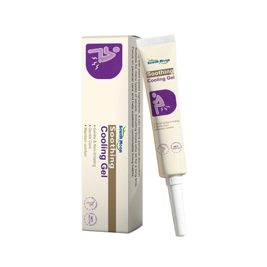 South Moon Soothing Cooling Gel tube and box with comfort-focused packaging, FashionRay wellness product