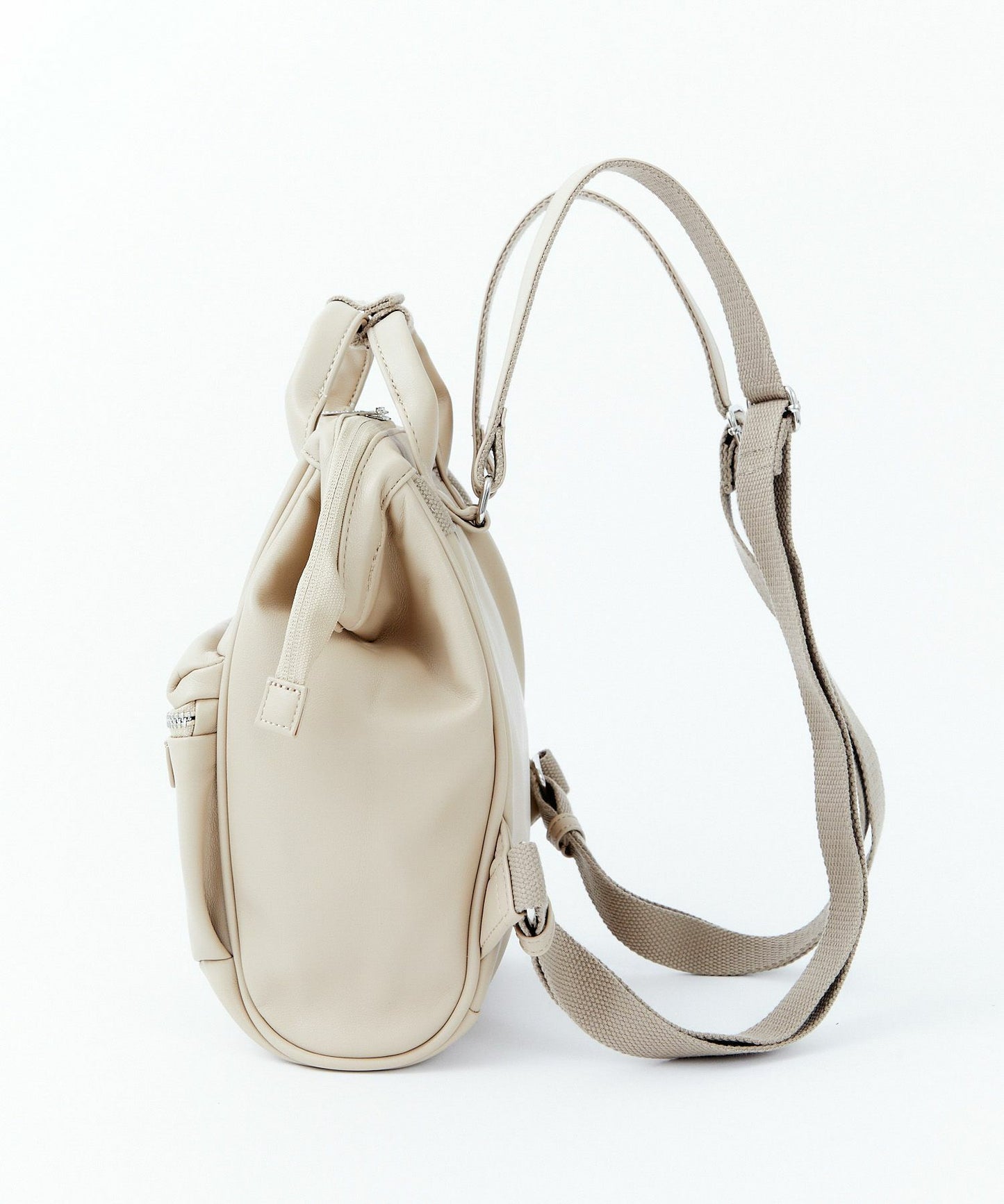 Beige crossbody bag with adjustable strap on white background, FashionRay trendy accessory