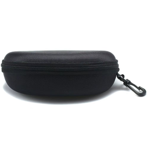 Black hard-shell zippered carrying case with a clip, FashionRay accessories