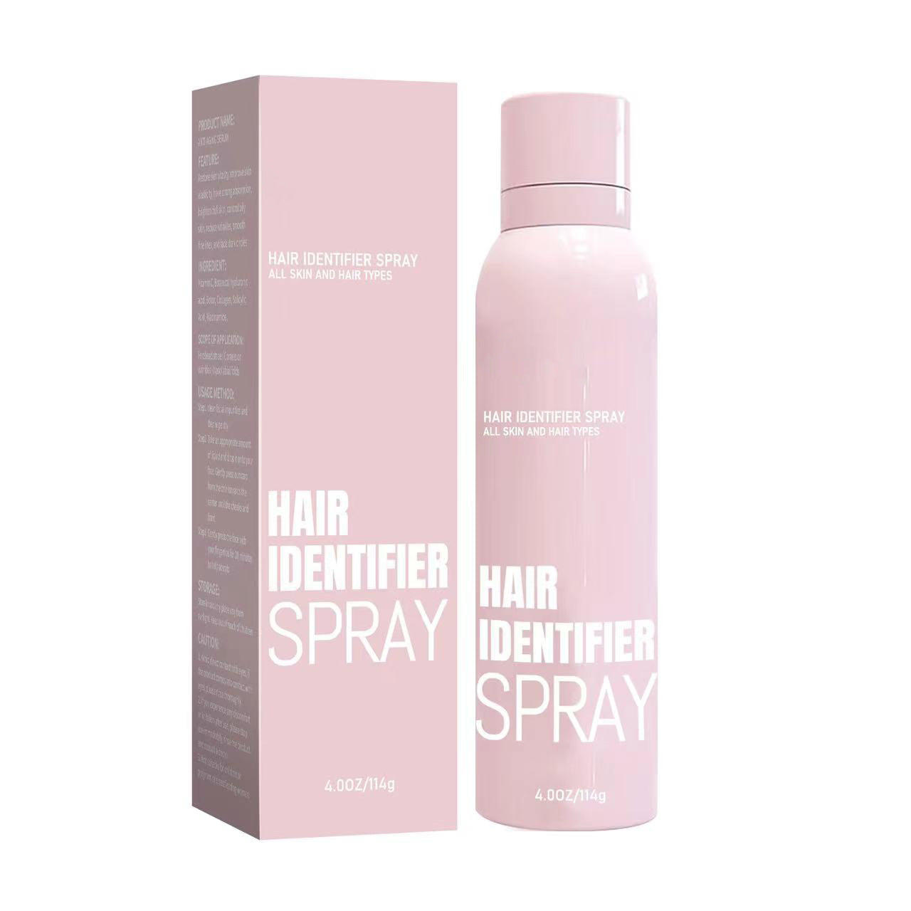 FashionRay pink hair identifier spray bottle and box, 4oz, for all skin and hair types