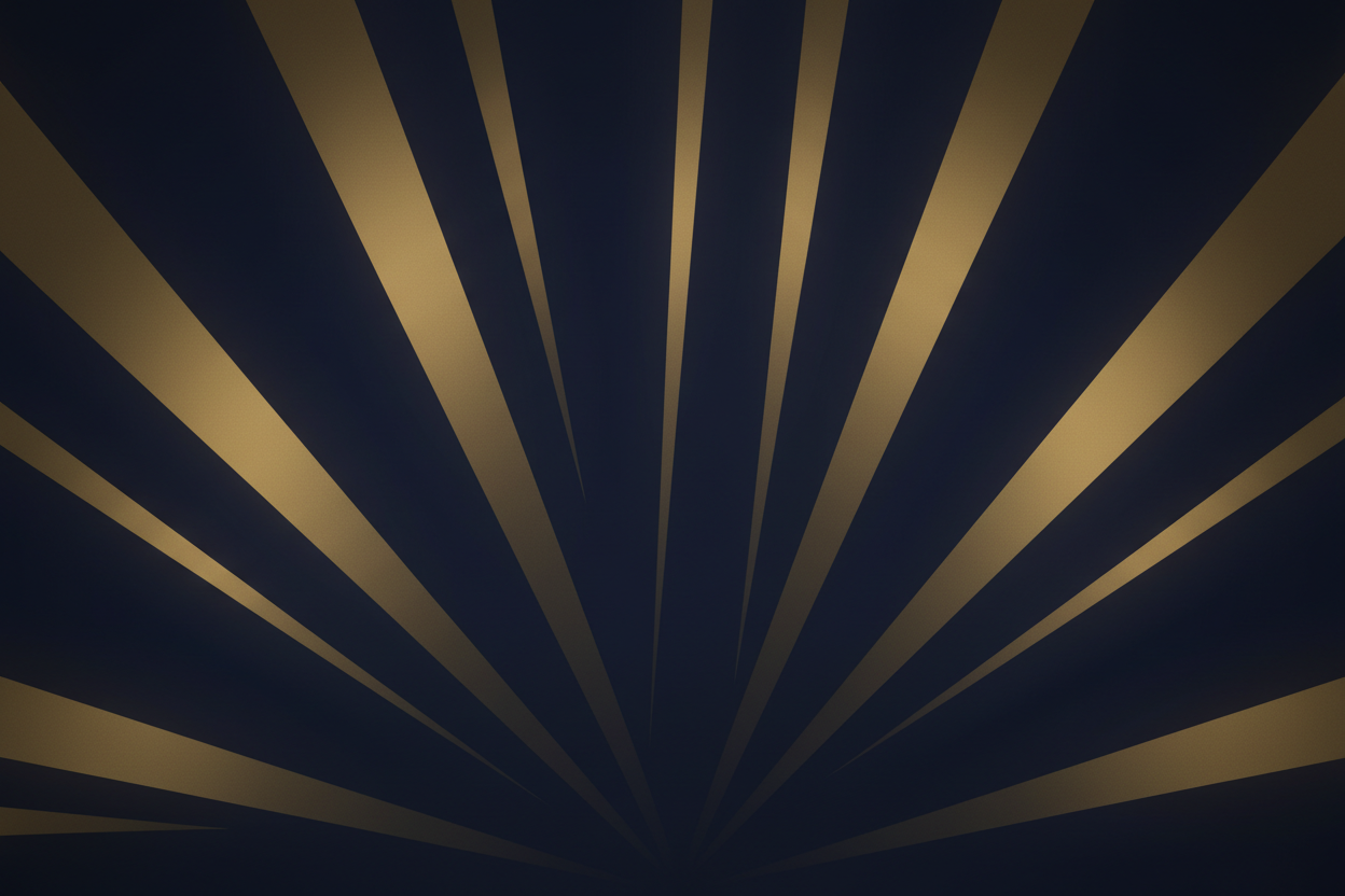navy dark blue image with a dark gold color radiating inward
